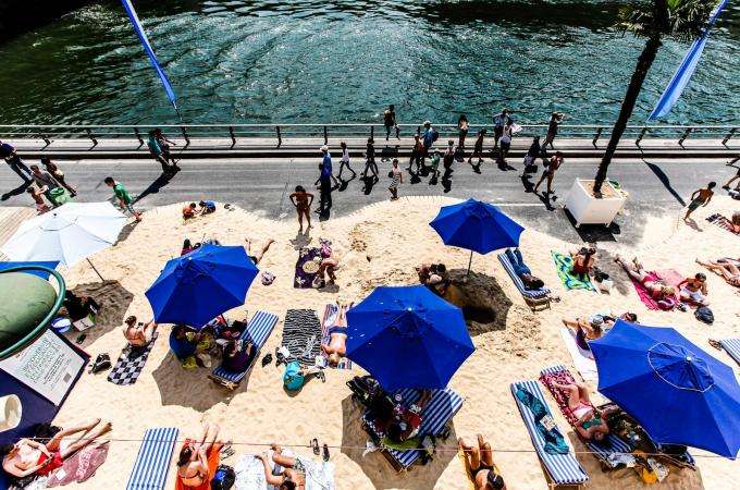 Dip your toes in the water at Paris Plage